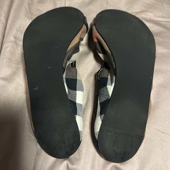 Burberry Nova Check triple buckle scrunch ballet flats - Picture 5 of 8